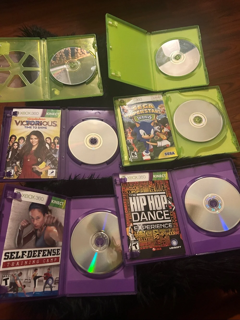 Retro 6 Xbox 360 Game Bundle - Mirror's Edge, Sega Arcade, Kinect Dance Games